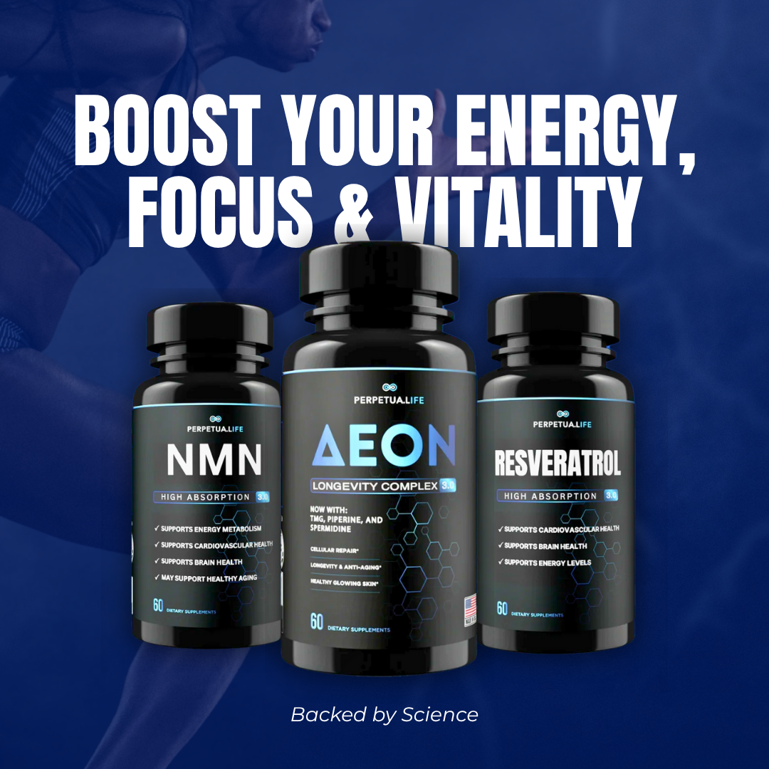 Super 3 Longevity Bundle | AEON + NMN + Resveratrol