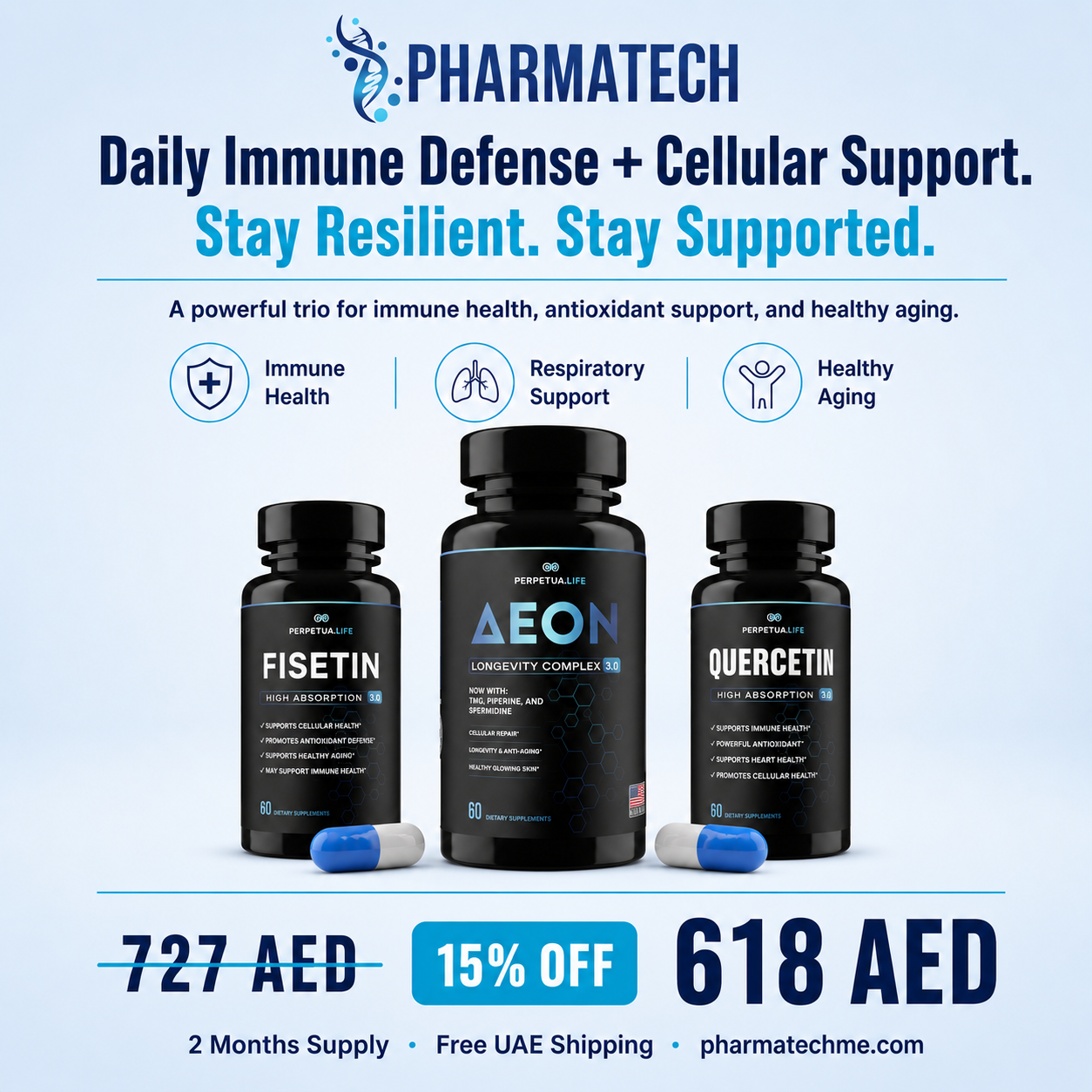 Immune Boost Bundle | Aeon + Fisetin + Quercetin