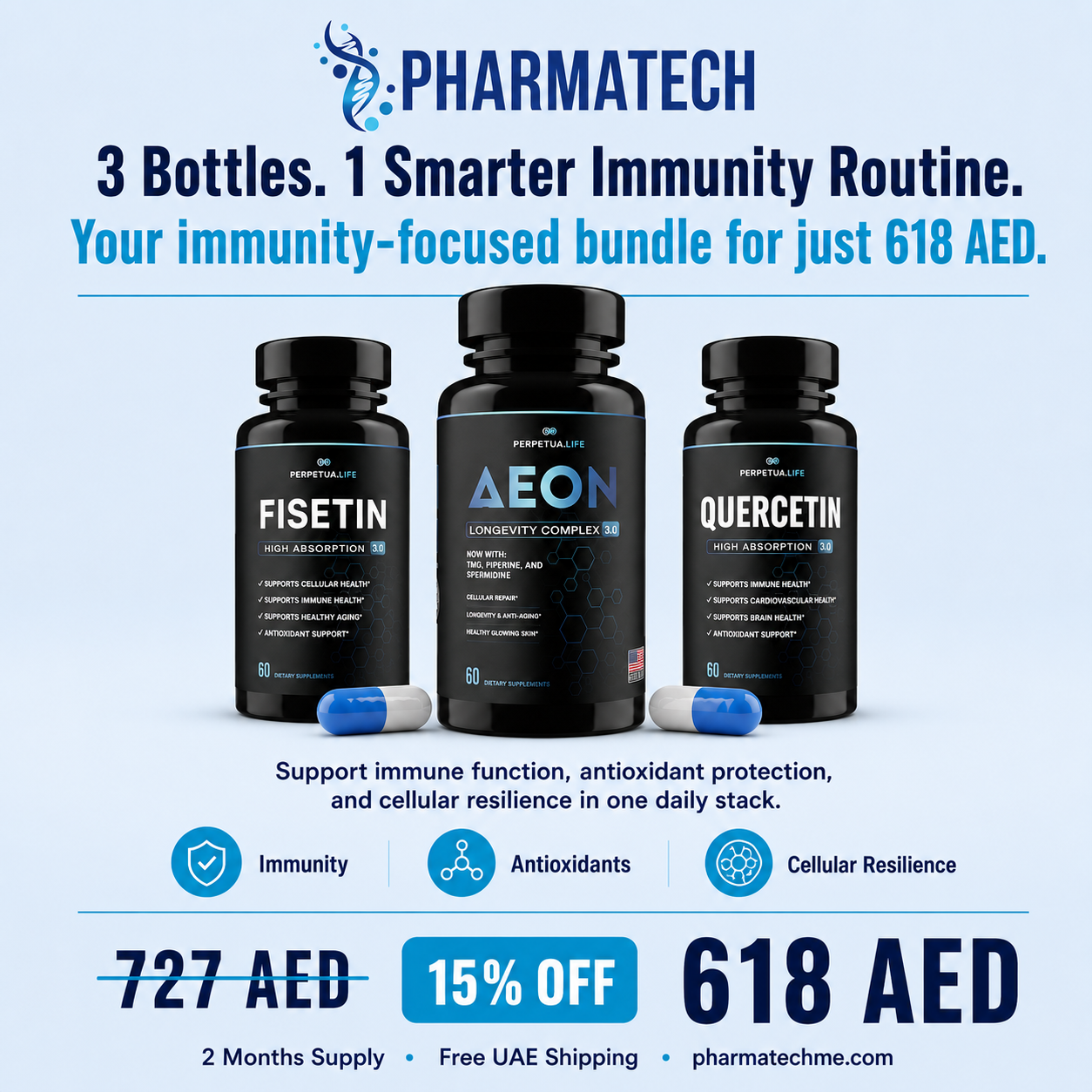 Immune Boost Bundle | Aeon + Fisetin + Quercetin