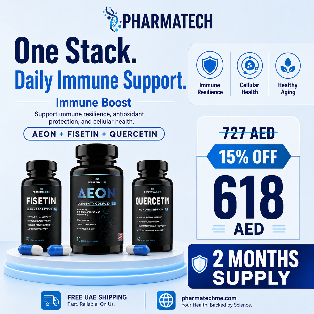 Immune Boost Bundle | Aeon + Fisetin + Quercetin
