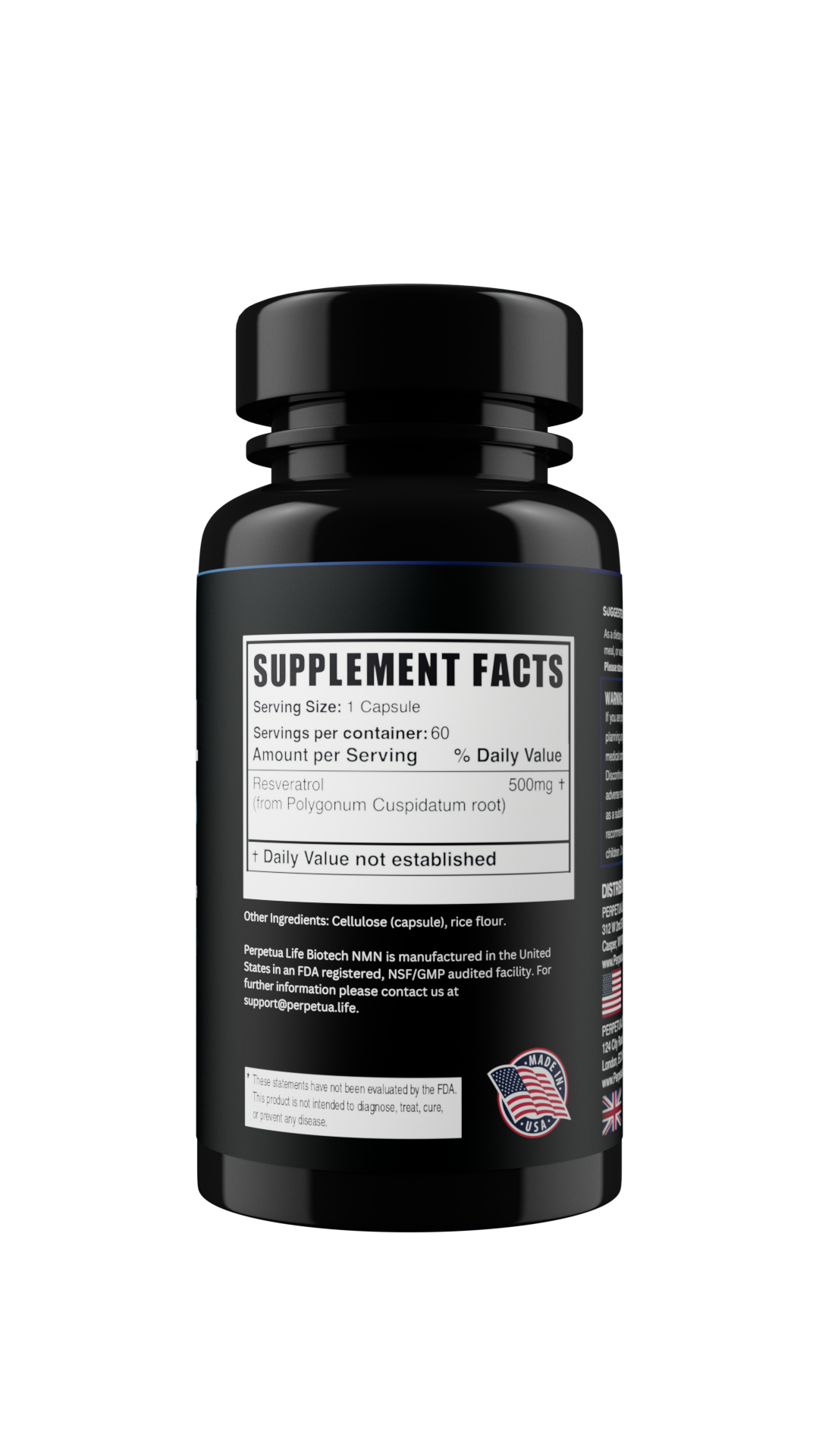 Resveratrol 500mg – Antioxidant for Longevity