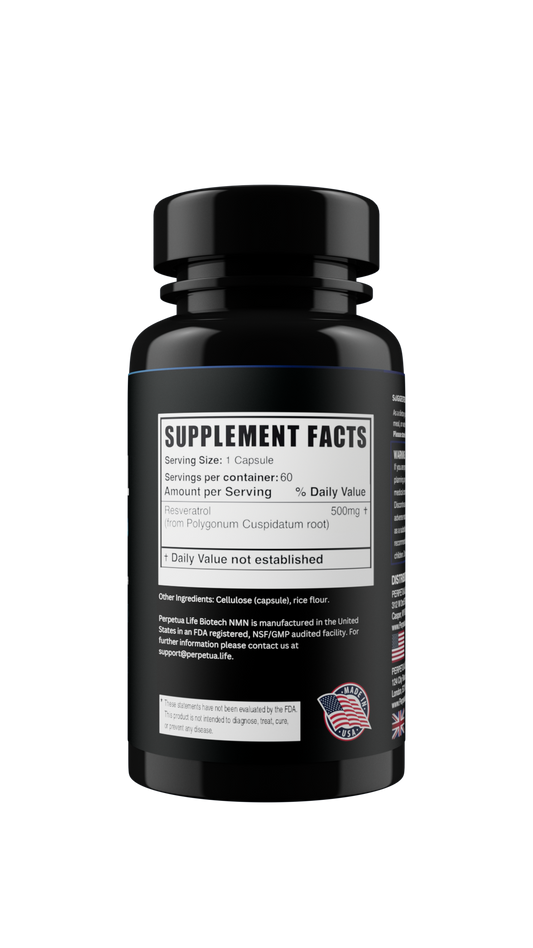 Resveratrol 500mg – Antioxidant for Longevity