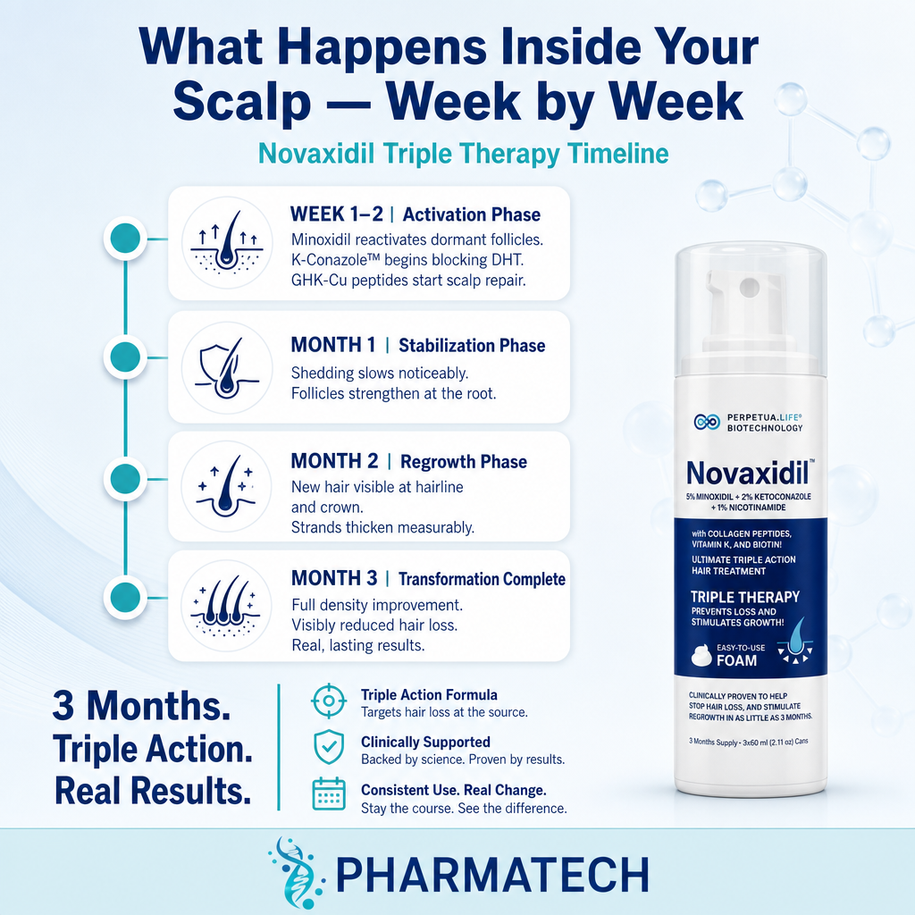 Novaxidil Triple Therapy Hair Regrowth Foam