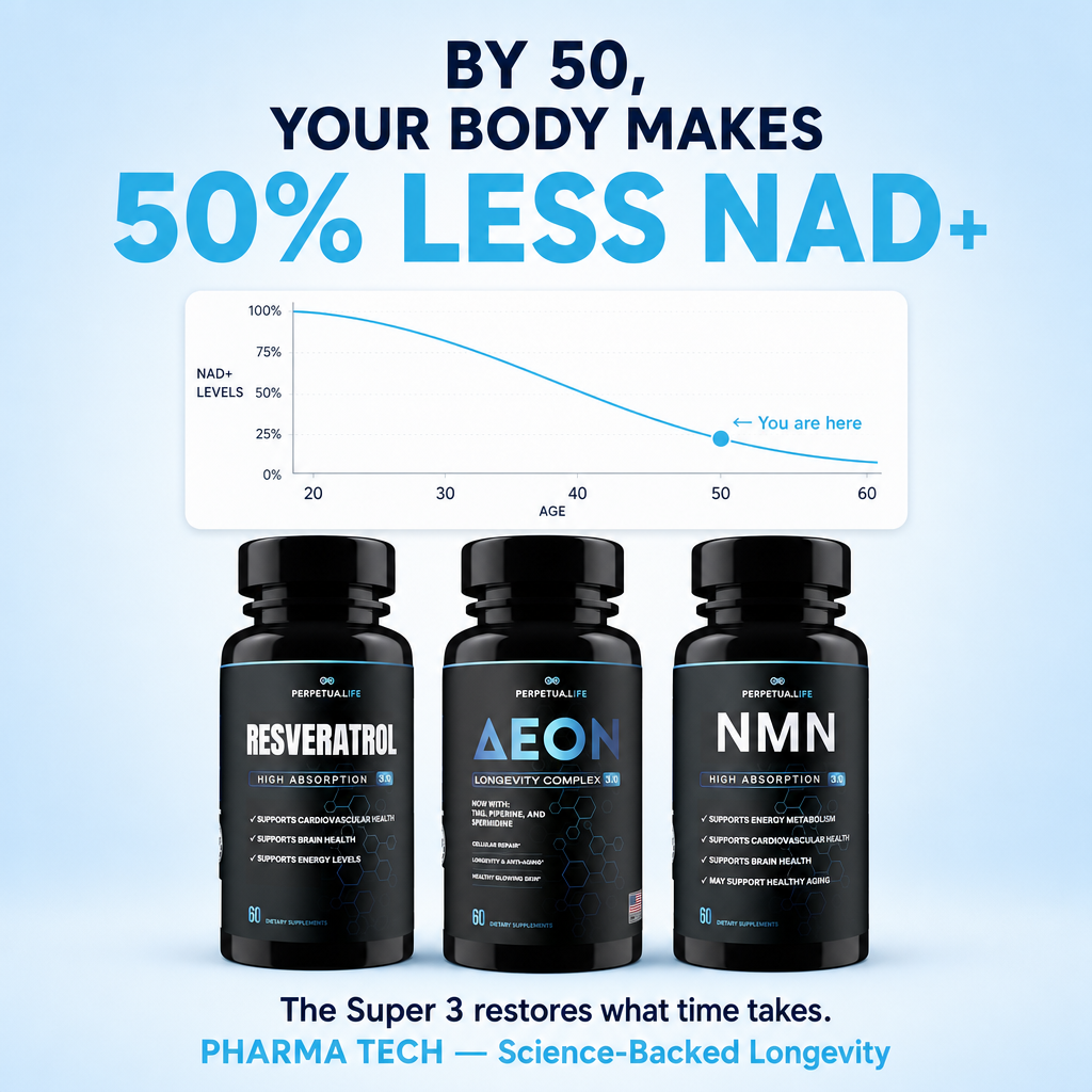 Super 3 Longevity Bundle | Aeon + NMN + Resveratrol