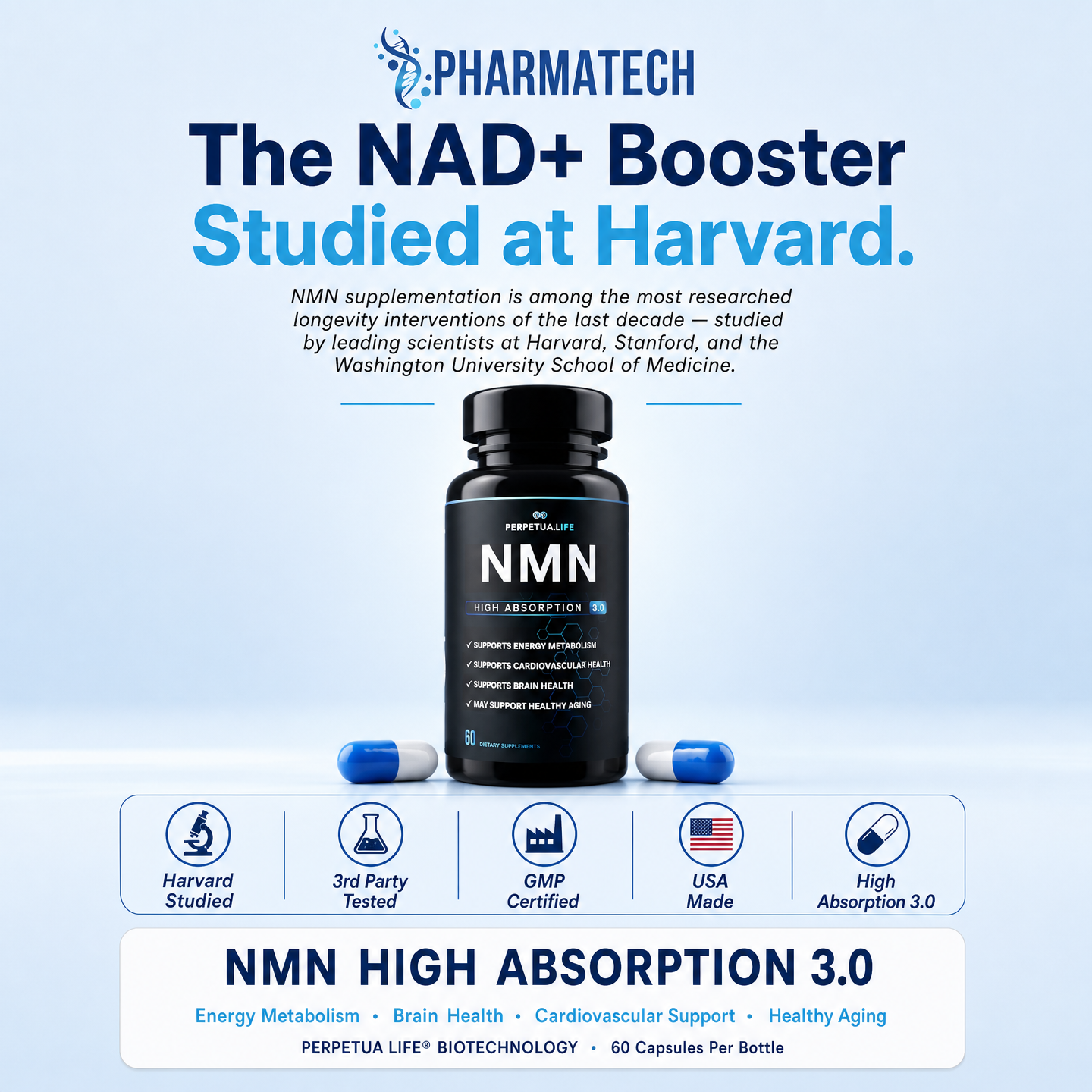 NMN 500MG Capsules – NAD+ Booster