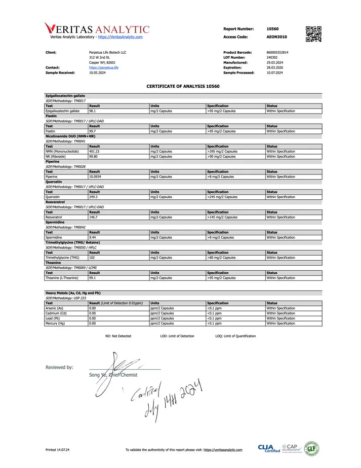 AEON™ NAD+ Longevity Supplement