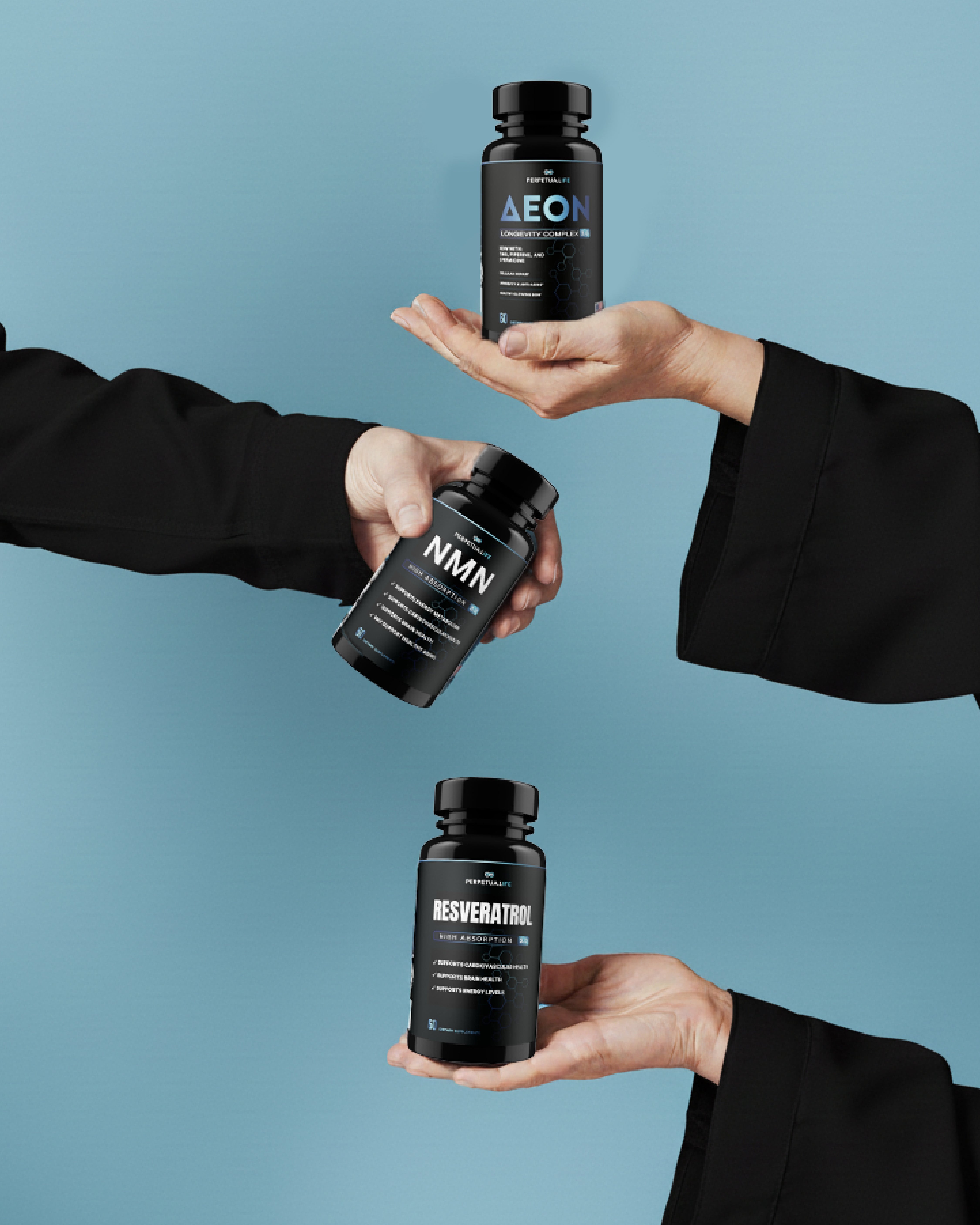 Super 3 Longevity Bundle | AEON + NMN + Resveratrol