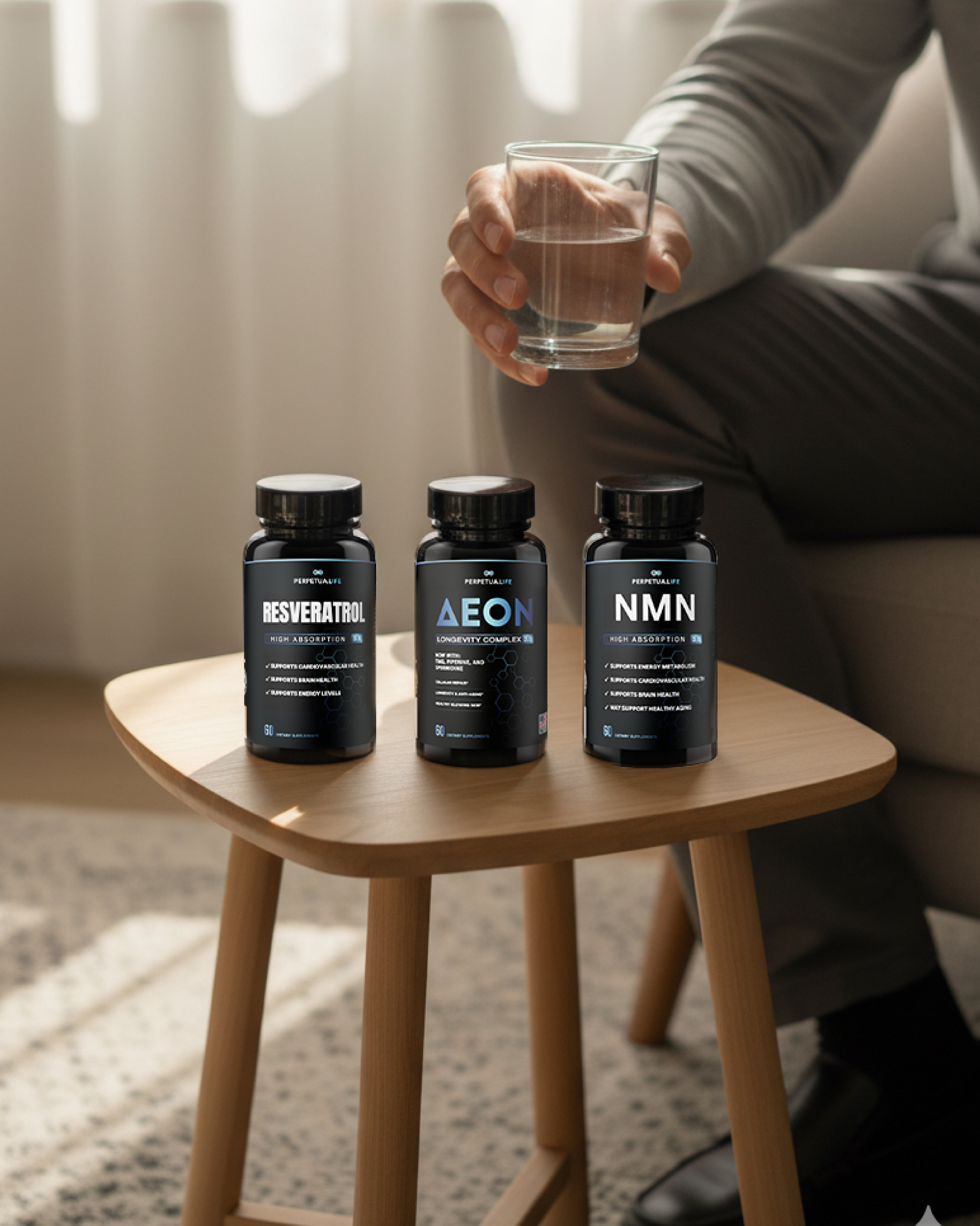 Super 3 Longevity Bundle | AEON + NMN + Resveratrol