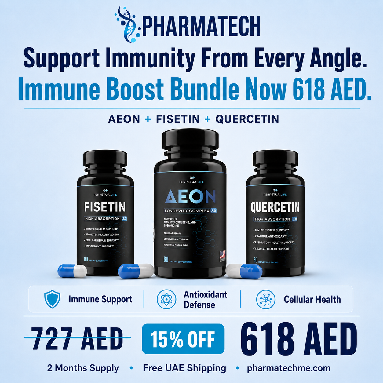 Immune Boost Bundle | Aeon + Fisetin + Quercetin