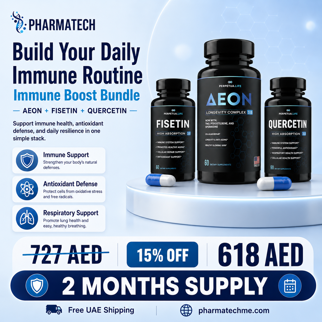 Immune Boost Bundle | Aeon + Fisetin + Quercetin