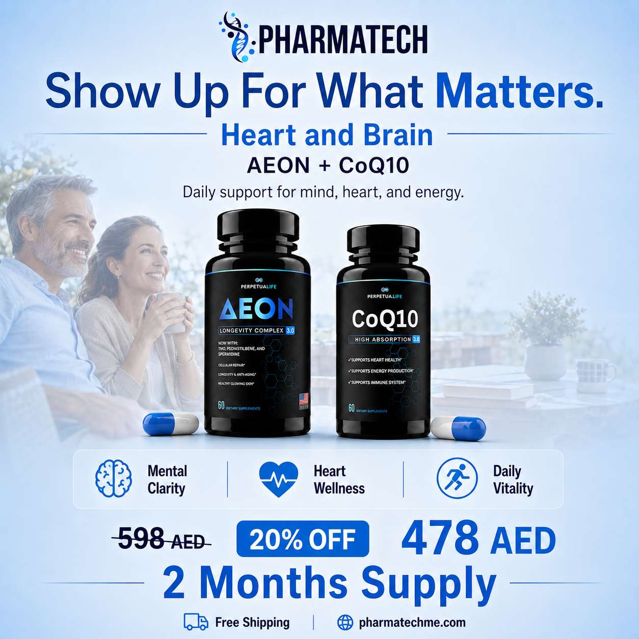 Heart and Brain Bundle | Aeon + Coq10