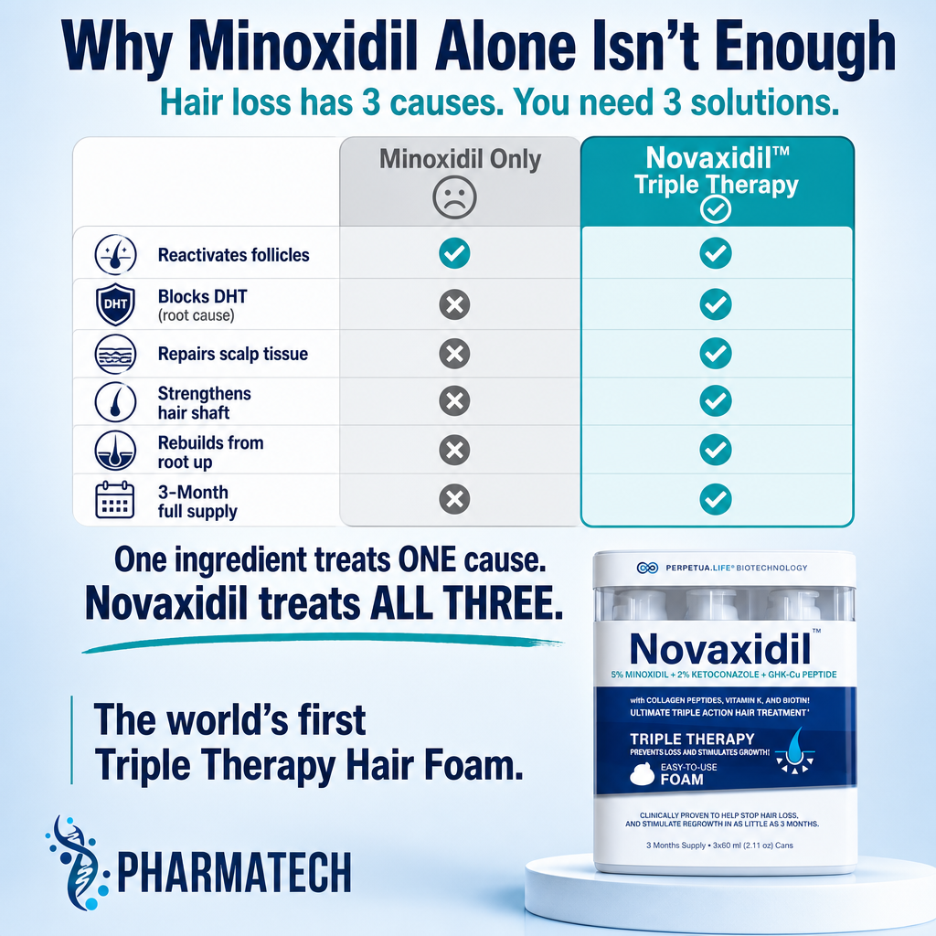 Novaxidil Triple Therapy Hair Regrowth Foam