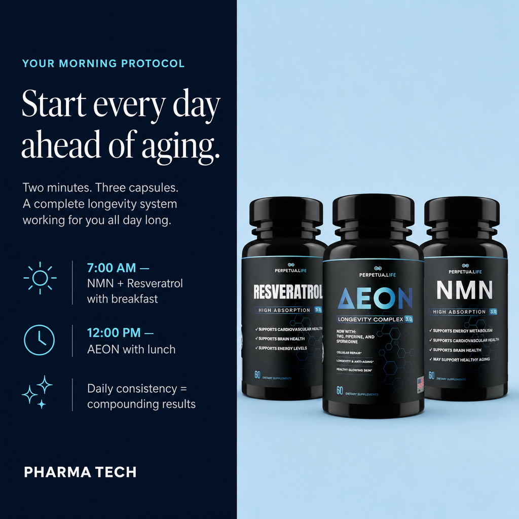 Super 3 Longevity Bundle | Aeon + NMN + Resveratrol