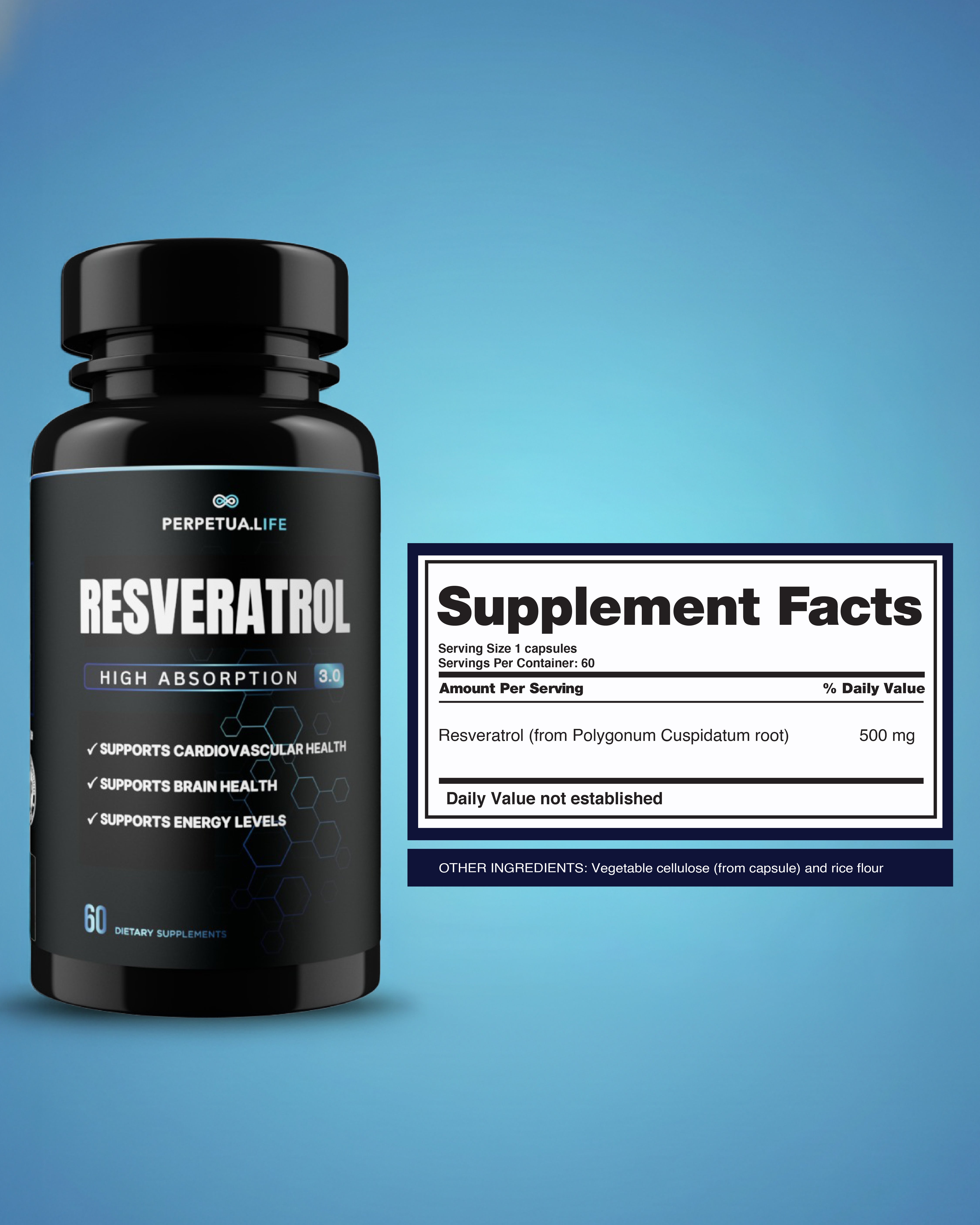 Resveratrol 500MG – Antioxidant for Longevity