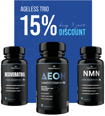 Super 3 Longevity Bundle | AEON + NMN + Resveratrol