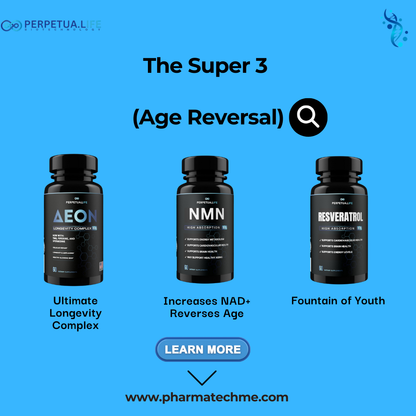 Super 3 Longevity Bundle | AEON + NMN + Resveratrol